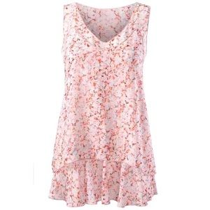 CAbi Tops - Cabi sleeveless tiered blouse CAbi Tops - Cabi sleeveless tiered blouse